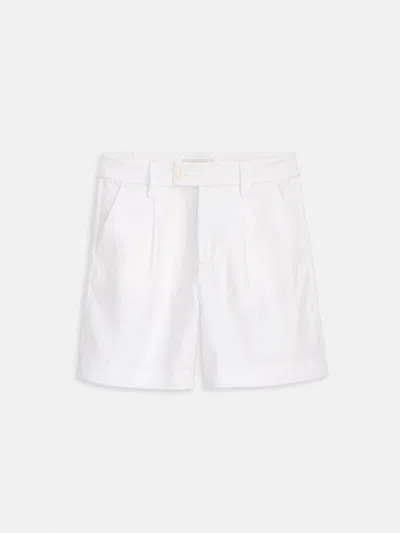 Alex Mill Luna Pleated Short In Linen In White