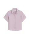 Alex Mill Maddie Shirt In Linen In Thistle