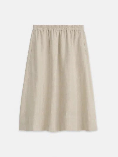 Alex Mill Maddie Skirt In Flax Linen