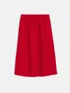 Alex Mill Maddie Skirt In Linen In Red