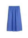 Alex Mill Standard Skirt In Paper Poplin In Ultramarine