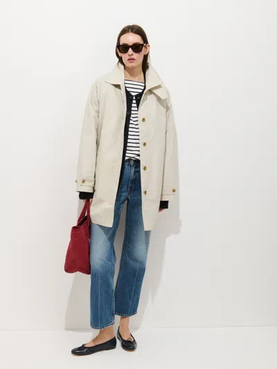 Alex Mill Madeleine Trench In Cotton Blend In White