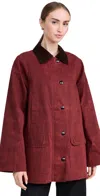 Alex Mill Chiltern Street Jacket In Waxed Cotton In Red