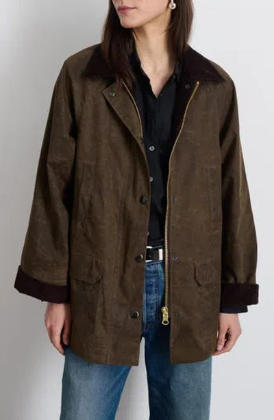 Alex Mill Chiltern Street Jacket In Waxed Cotton In Brown