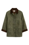 Alex Mill Chiltern Street Jacket In Waxed Cotton Olive In Green