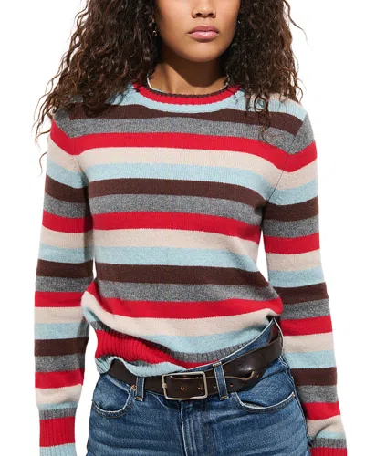 Alex Mill Marais Multi Stripe Cashmere Crewneck Sweater