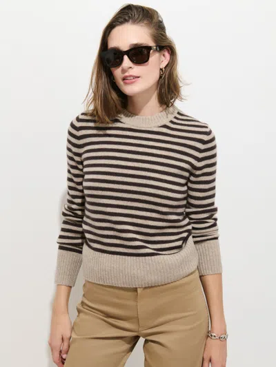 Alex Mill Marais Striped Sweater In Washed Cashmere In Multi