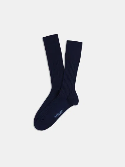 Alex Mill Marcoliani Cotton Sock In Navy