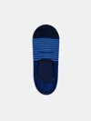 Alex Mill Marcoliani Stripe Invisible Sock In Navy/blue