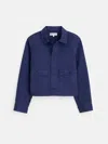 Alex Mill Marfa Work Jacket In Herringbone In Midnight Blue