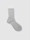 Alex Mill Maria La Rosa Bio Cotton Ribbed Socks In Grey
