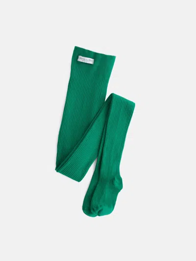 Alex Mill Maria La Rosa Cotton Tights In Green