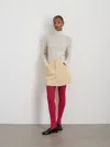 Alex Mill Maria La Rosa Cotton Tights In Red