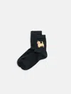 Alex Mill Maria La Rosa Doggy Socks In Black