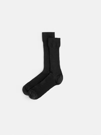 Alex Mill Maria La Rosa Lurex Socks In Black