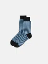 Alex Mill Maria La Rosa Stripe Socks In Blue
