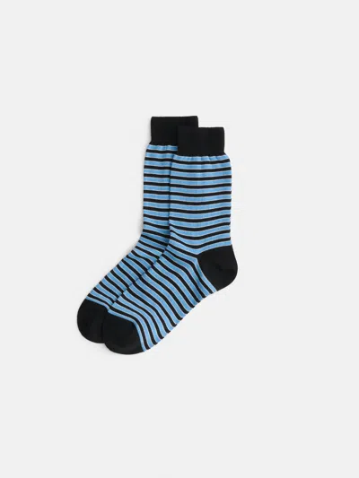 Alex Mill Maria La Rosa Stripe Socks In Blue