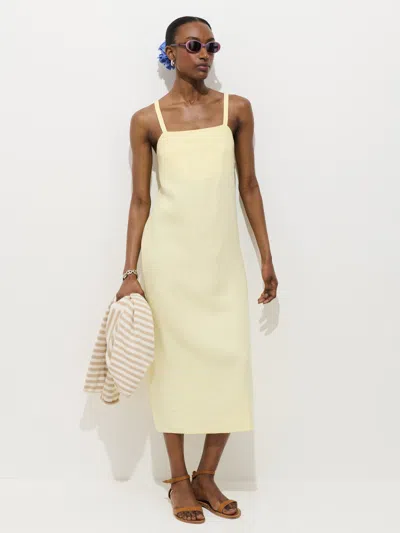 Alex Mill Marie Dress In Linen In Gray