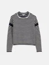 Alex Mill Mariner Striped Rollneck Sweater In Cotton In Navy/ivory