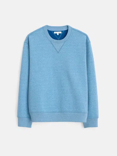 Alex Mill Marlon Sweatshirt In Cotton Fleece In Heather Delft Blue