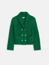 Alex Mill Marseille Double Breasted Cardigan In Verdant Green