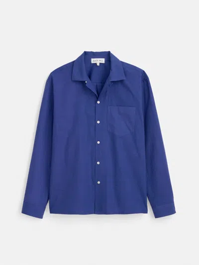 Alex Mill Mason Shirt In Japanese Crinkle Cotton In Blue