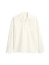 Alex Mill Mason Shirt In Japanese Crinkle Cotton In Off White