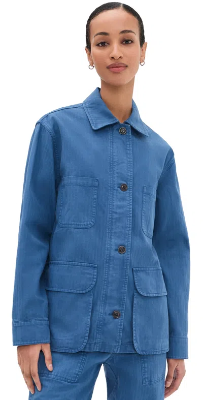 Alex Mill Massie Jacket Washed Cobalt In Blue