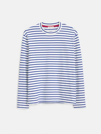 Alex Mill Matt Long-sleeve Tee In Stripe In Natural/blue