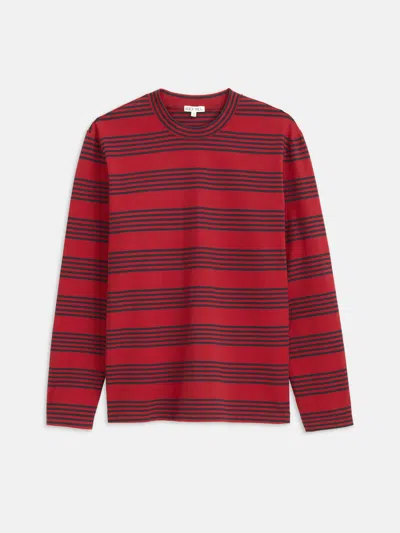 Alex Mill Matt Striped Tee In Red