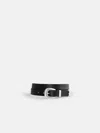Alex Mill Maximum Henry Slim 3 Piece Belt In Black