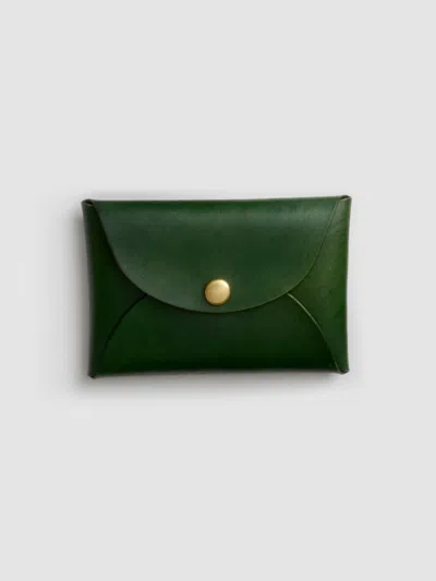 Alex Mill Maximum Henry Snap Card Case In Green