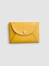 Alex Mill Maximum Henry Snap Card Case In Yellow