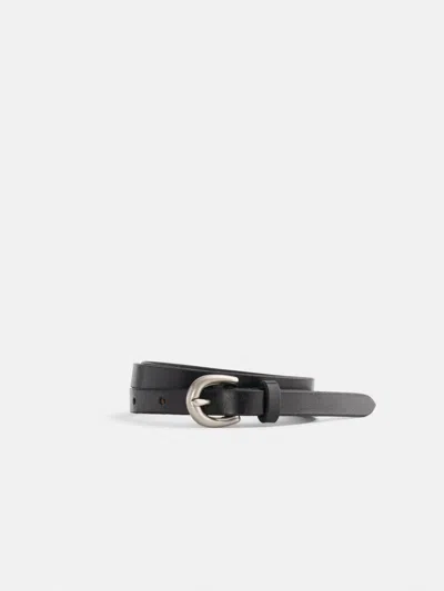 Alex Mill Maximum Henry Very Slim Belt In Black