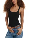 Alex Mill 365 Stretch Cotton Rib Tank In Black