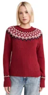 Alex Mill Jaime Fairisle Sweater In Red