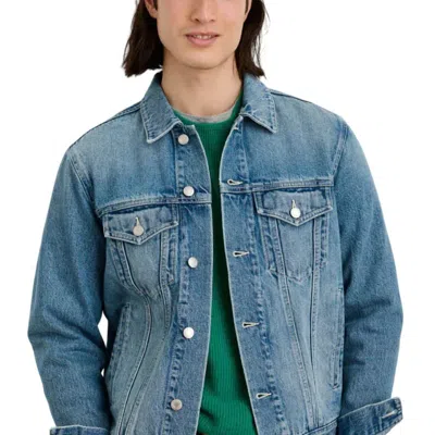 Alex Mill Men's Buckle Back Jean Jacket In Blue