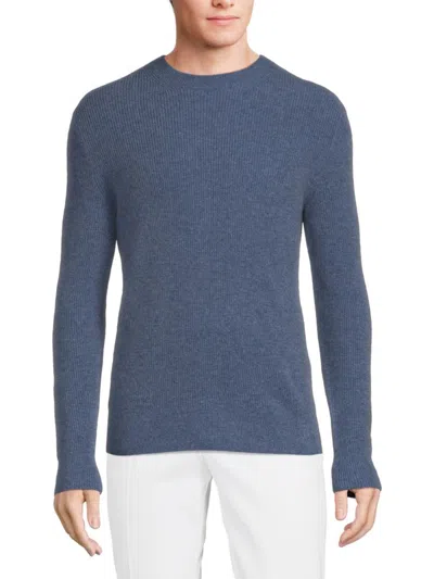 Alex Mill Men's Jordan Crewneck Cashmere Sweater In Heather Blue