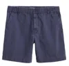 Alex Mill Pull On Short In Cotton Herringbone In Blue