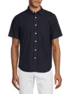 Alex Mill Men's Short Sleeve Button Down Shirt In Dark Navy