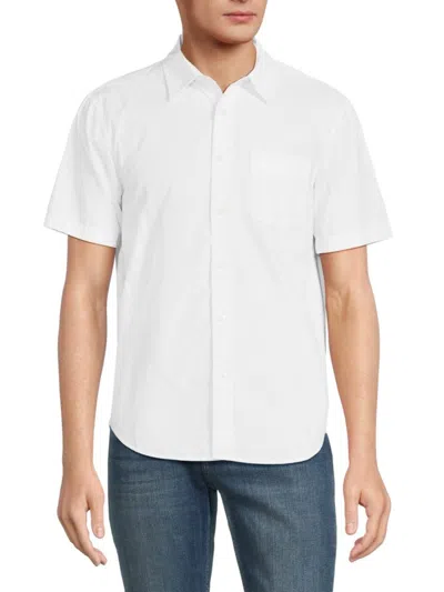 Alex Mill Men's Short Sleeve Button Down Shirt In White