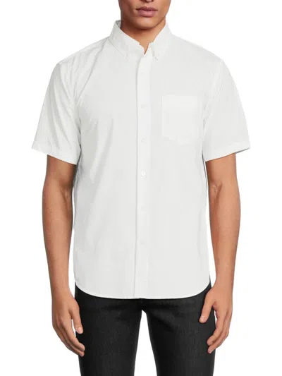 Alex Mill Men's Short Sleeve Oxford Shirt In White