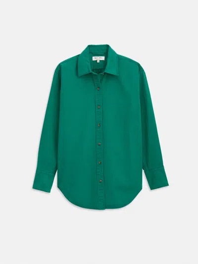 Alex Mill Mercer Shirt In Twill In Green