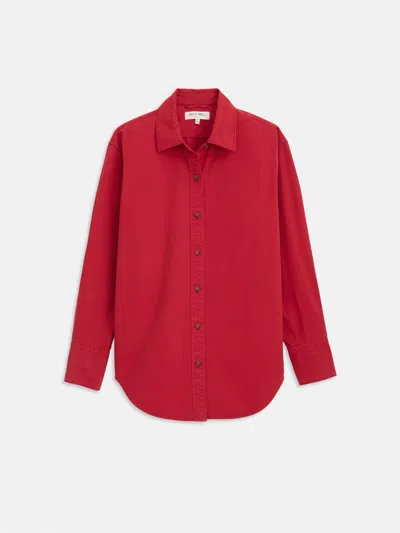 Alex Mill Mercer Shirt In Twill In Red