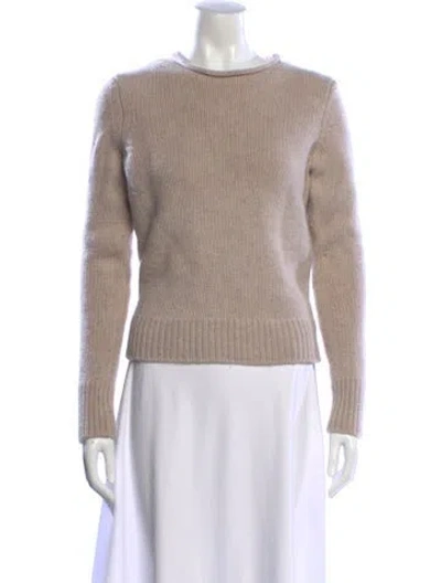 Pre-owned Alex Mill Merino Wool Bateau Neckline Sweater In Neutral