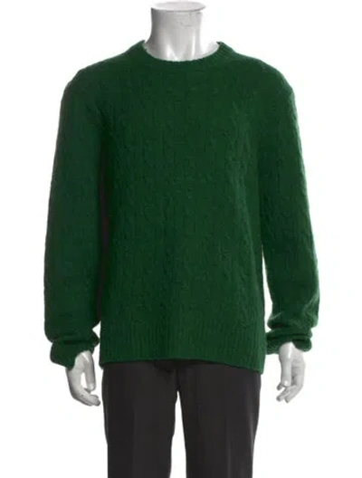 Pre-owned Alex Mill Merino Wool Crew Neck Pullover In Green