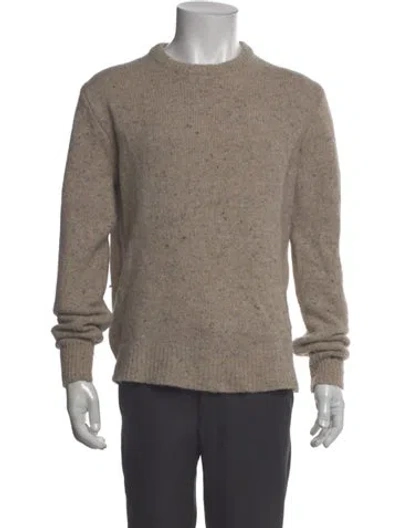 Pre-owned Alex Mill Merino Wool Crew Neck Pullover In Neutral