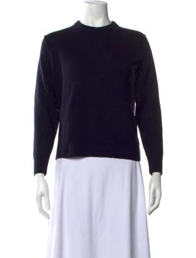 Pre-owned Alex Mill Merino Wool Crew Neck Sweater In Black