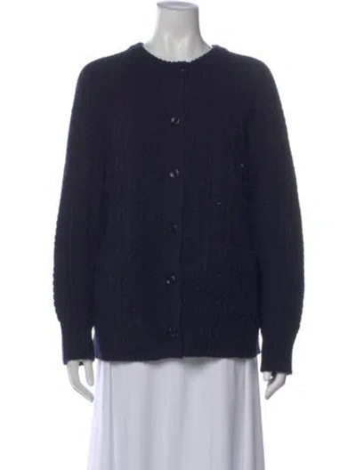 Pre-owned Alex Mill Merino Wool Crew Neck Sweater In Blue
