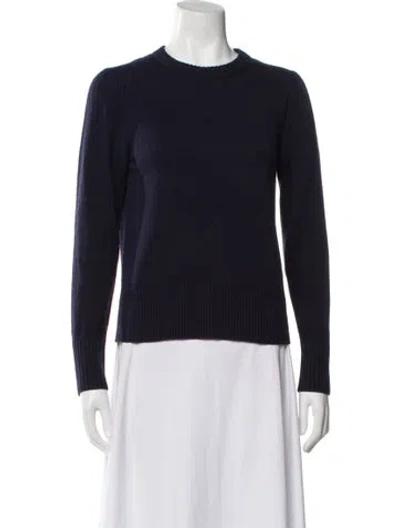 Pre-owned Alex Mill Merino Wool Crew Neck Sweater In Blue